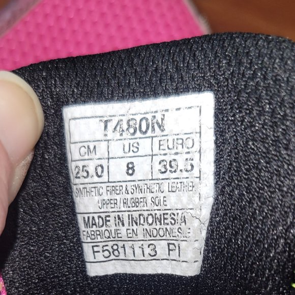 Asics T4A09 Gel Hot Pink/ Raspberry GEL-PRELEUS Size 8 - Picture 6 of 10